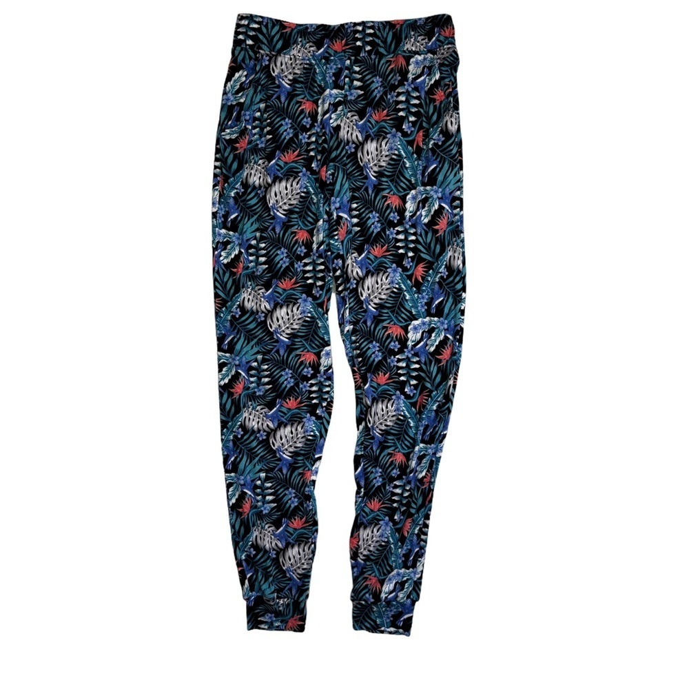 Koolaburra by UGG Blue Floral Lounge Beach Pants Size XS Jogger Style Stretchy